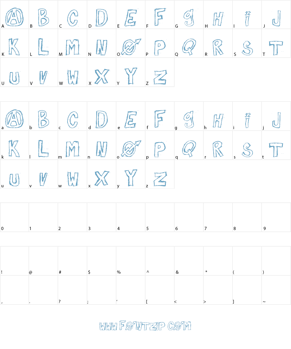 against myself Font Character